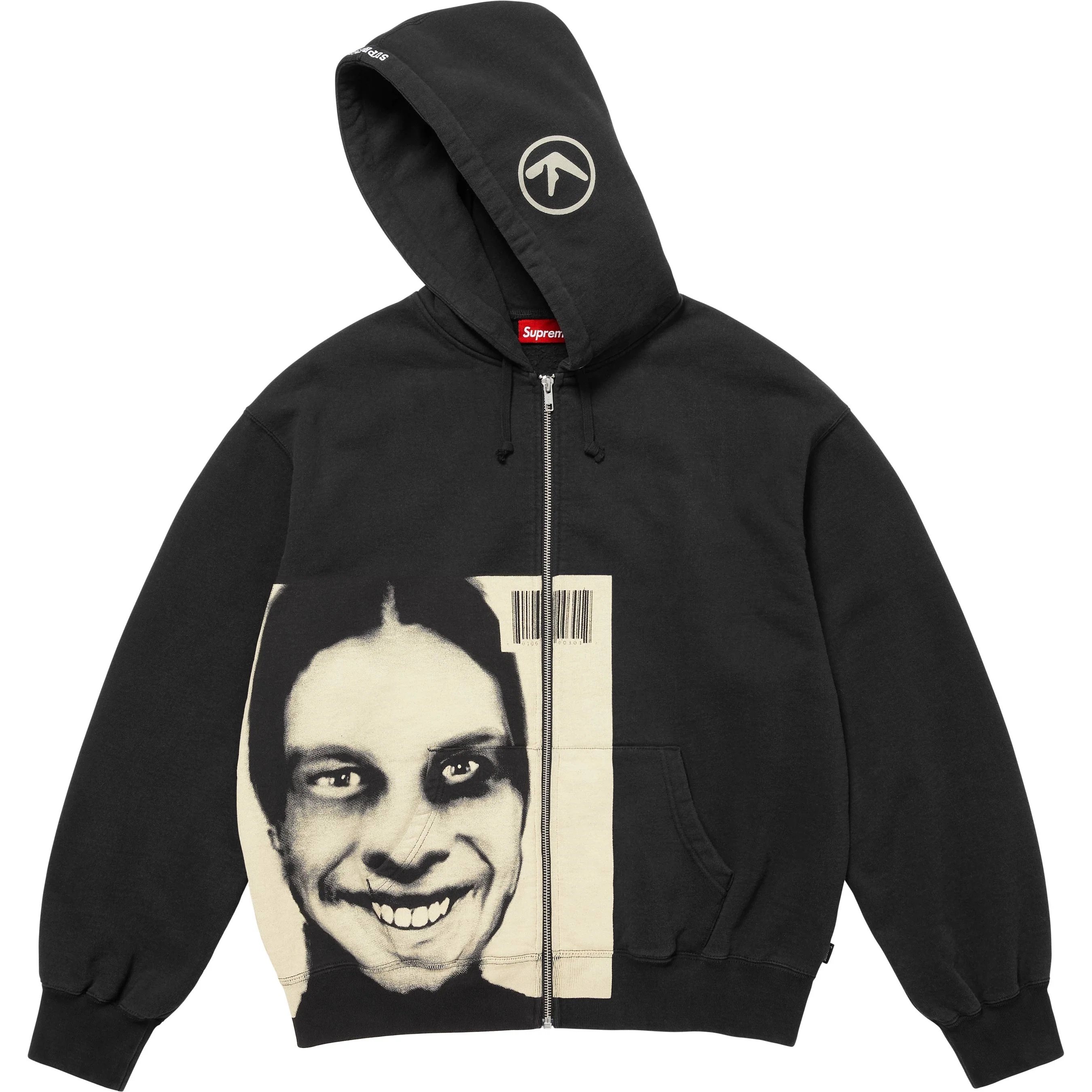 Supreme/Aphex Twin Zip Up Hooded Sweatshirt view 3